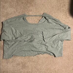 Women's Sage Green Long Sleeve Top